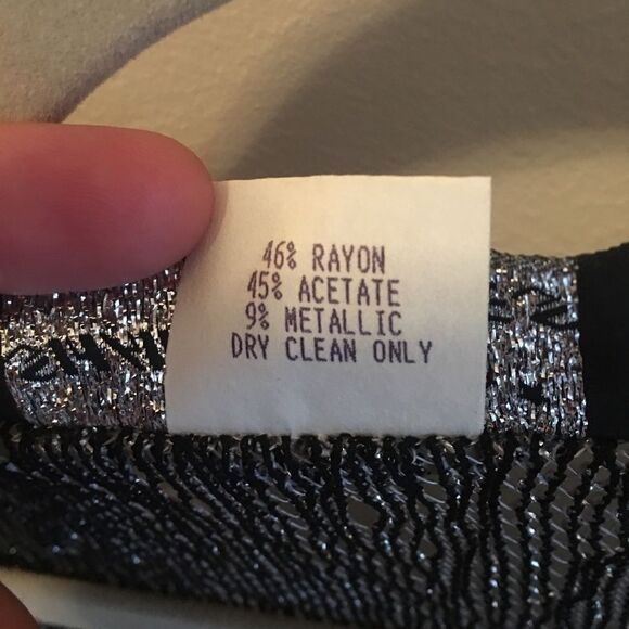‼️VINTAGE NWT SHAR AIDE NITES‎ Silver Metallic Shift Dress & Jacket Set - Picture 6 of 8